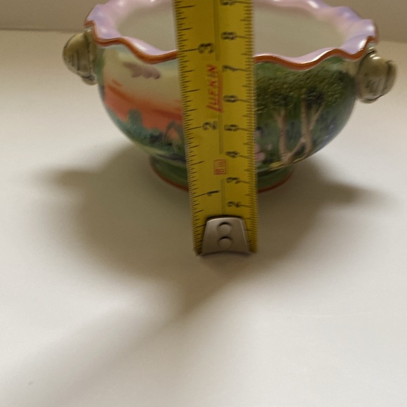 Noritake hand painted small trinket dish with cute handles. - Picture 8 of 11